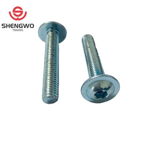 Iso 7380 Zinc Hexagon Socket Button Head Bolt With Collar China Iso