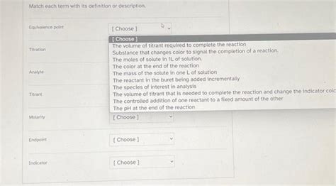 Solved Match Each Term With Its Definition Or Description Chegg