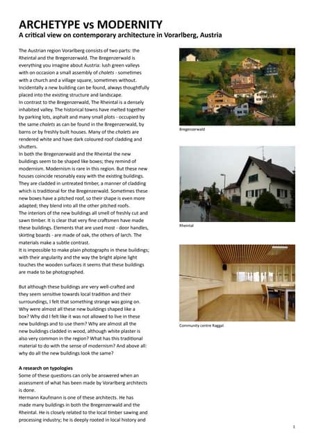 Archetype Vs Modernity Pdf