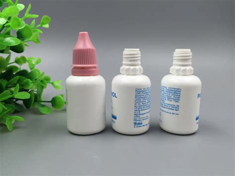 White Pe Ml Ml Plastic Eye Drops Container Dropper Medical Squeeze