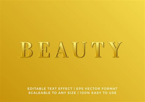 Premium Vector Elegant Gold Minimalist Editable Text Effect