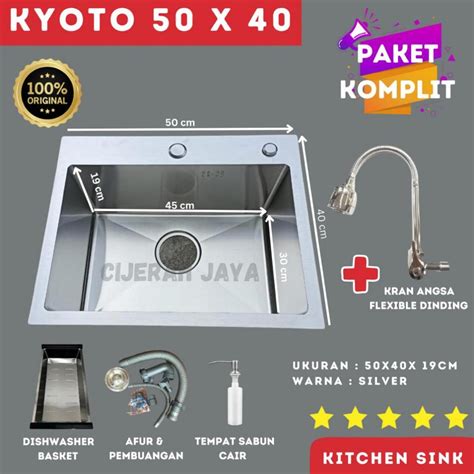 Jual Paket Kitchen Sink Bak Cuci Piring Stainless Minimalis Sus