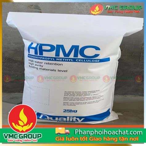 Chuyên Cung Cấp Hóa Chất Hpmc Phụ Gia Hpmc Hydroxypropyl Methyl Cellulose 25 Kg Bao Trung