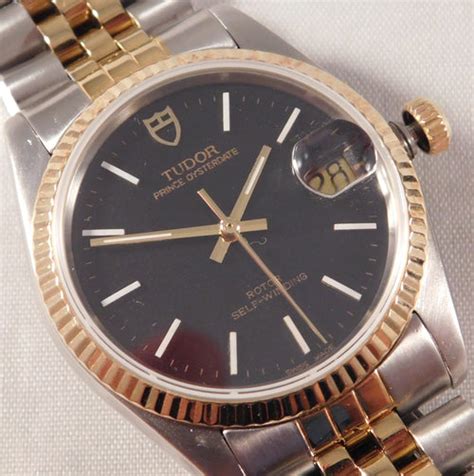 Rolex Tudor Prince Oyster Date Two Tone Gold 34mm 75203