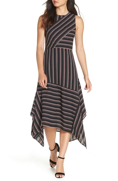 Chelsea28 Mix Stripe Midi Dress Nordstrom Striped Midi Dress Midi