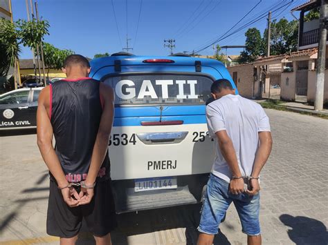 Polícia captura dois traficantes do Comando Vermelho em Araruama CIC7