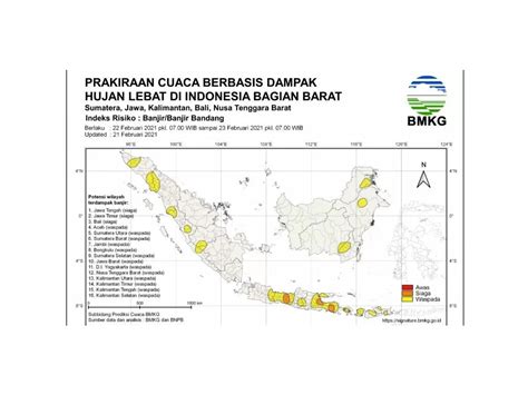 Bmkg Rilis Lima Provinsi Siaga Banjir Pada 22 23 Februari Tagar