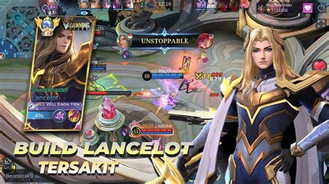 Best Build Tersakit Lancelot Gameplay Top Global Lancelot Youtube