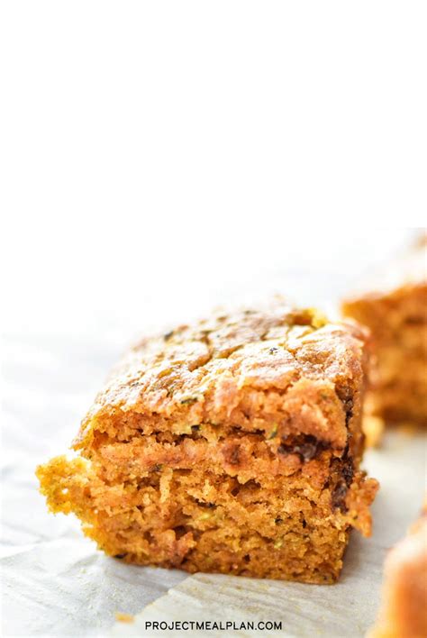 Pumpkin Spice Zucchini Bread Squares Project Meal Plan