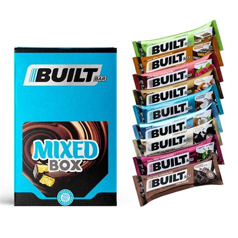 Built Bar 18 Bar Variety Pack Protein And Energy Bars 100 Real Chocolate High