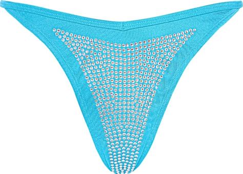 DUO DAZE Blue Diamante Embellished Bikini Bottoms ShopStyle Two