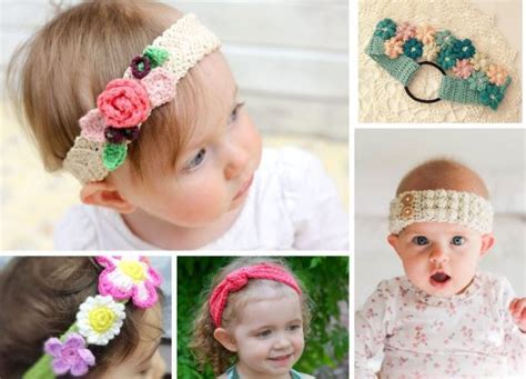 Floral Baby Crochet Headbands Floral Crochet Headbands