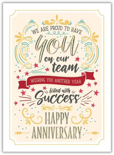 25 Employee Anniversary Cards Modern Typographic Design 26 White