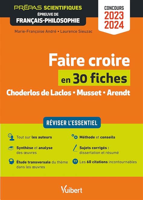 Amazon Fr Faire Croire En Fiches Preuve De Fran Ais Philosophie