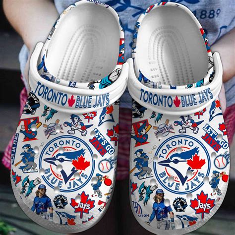 Toronto Blue Jays Mlb Sport Crocs Crocband Clogs Shoes Comfortable For