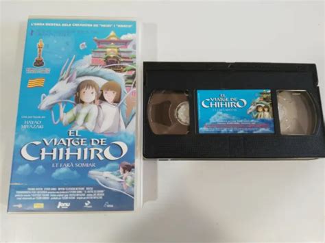 EL VIAJE DE Chihiro Hayao Miyazaki STUDIO GHIBLI VHS Tape Anime Manga