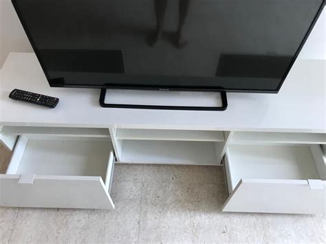 Ikea Tv Console Byas Ikea Bookshelf White Furniture Home Living