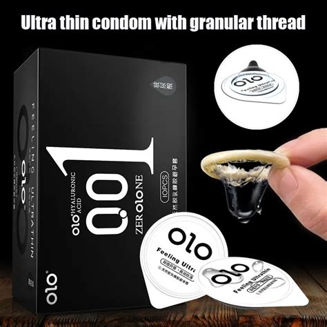 Olo Super Thin Condoms Sex Toys For Men Ejaculation Delay Hyaluronic