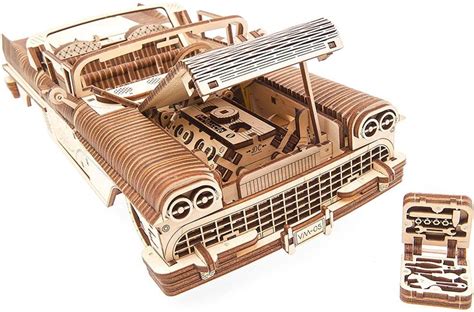 UGEARS Dream Cabriolet Maquette De Voiture en Bois à Monter Puzzle 3D