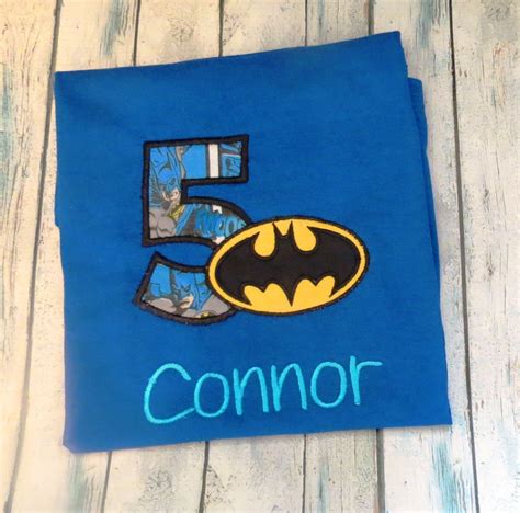 Personalized Batman Inspired Birthday Shirt Batman Themed | Etsy