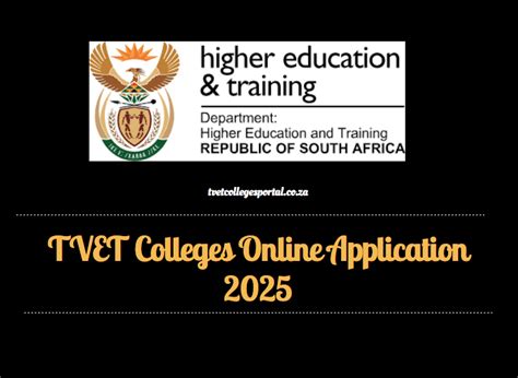 TVET Colleges Online Application 2025 TVET Colleges