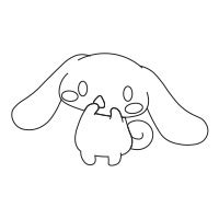 Cinnamoroll Sanrio Coloring Pages > Cinnamoroll sleeping - Planet Coloring