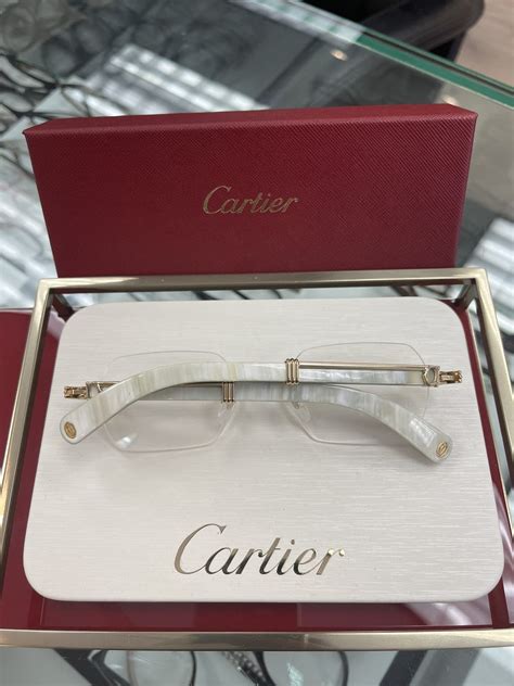 Cartier Cartier White Buffalo Horn Sunglasses C Decor White Buffs | Grailed