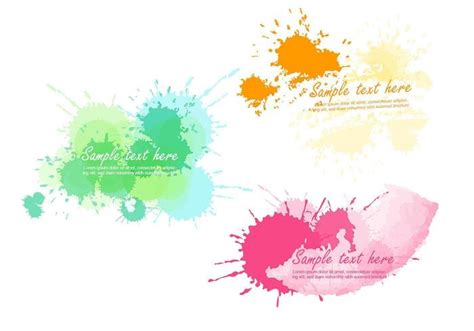 Bright Paint Splatter Vector Banner Pack 58342 Vector Art At Vecteezy