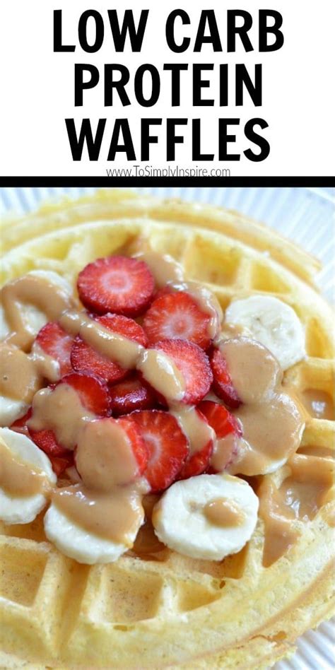 These Light And Fluffy Low Carb Protein Waffles Make The Perfect