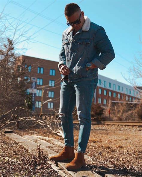 Actualizar 76 Imagen Denim Jacket Outfit Men Streetwear Abzlocal Mx