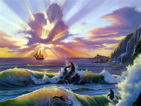 Ayay Co Uk Backgrounds Fantasy Landscapes Jim Warren Oceanic