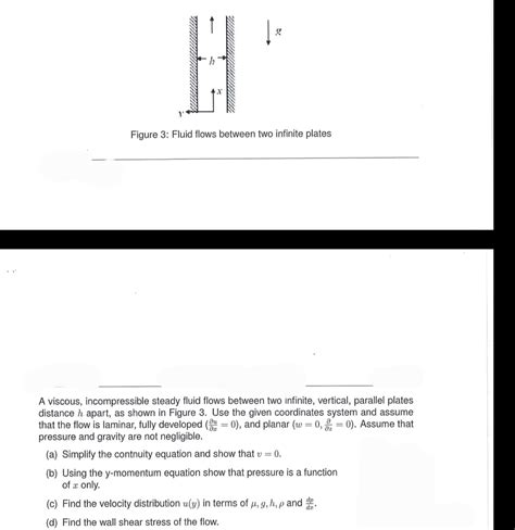 Answered A Viscous Incompressible Steady Fluid Flows Between Two