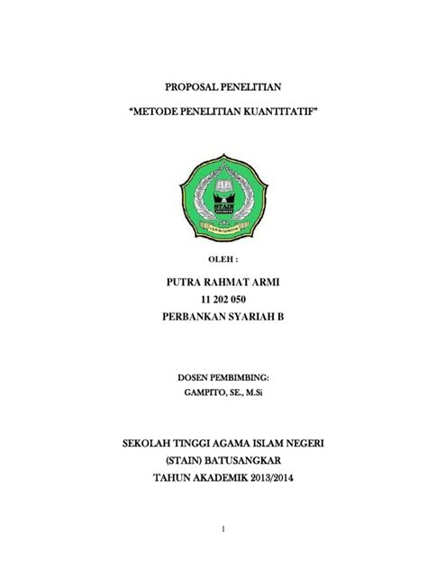 Contoh Proposal Skripsi Kualitatif Pdf My Skripsi