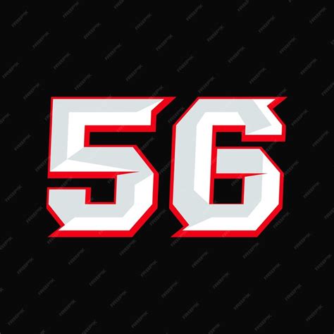 Premium Vector Number Racing 56 Design Vector