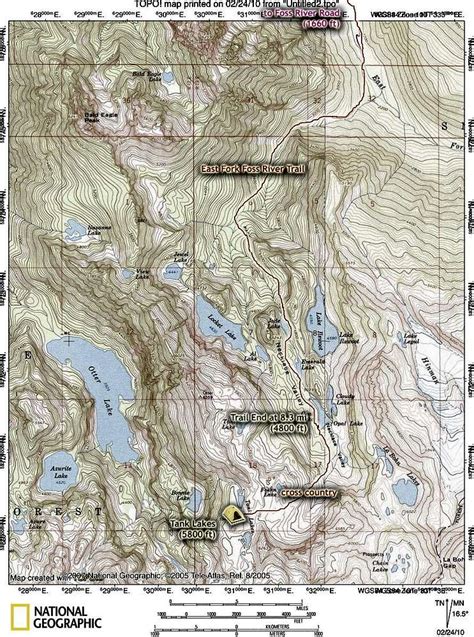 Approach Map For Tank Lakes Photos Diagrams And Topos Summitpost