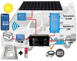 Kit Energía Litio 150Ah Gran Autonomía Campervan Gran Volumen