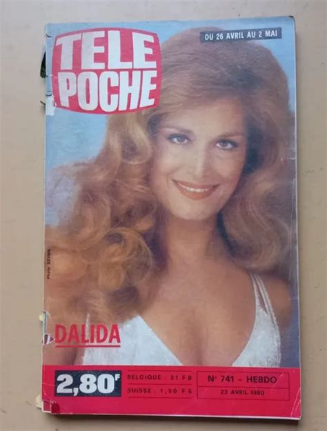 REVUE TÉLÉ POCHE 1980 N 741 DALIDA complet pas de page manquante EUR