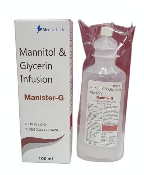 Mannitol Glycerin Infusion Ml Packaging Size Ml At Rs