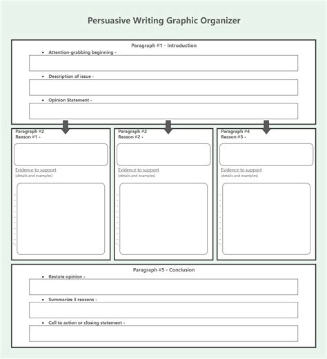 Persuasive Essay Graphic Organizer Edrawmax Templates