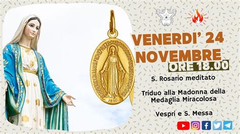 Ore S Rosario Meditato E S Messa Parrocchia S Chiara Trani