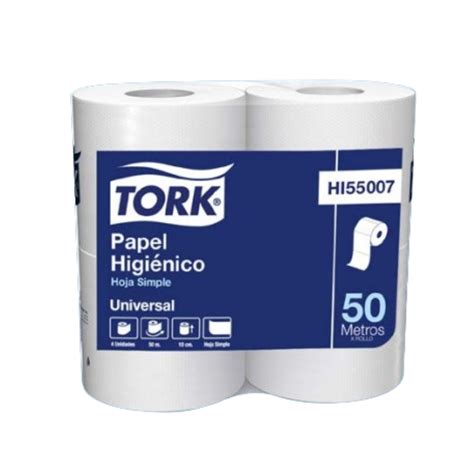 Tork Paquete Papel Higienico Hoja Simple 4x50 Mts Punto Profesional