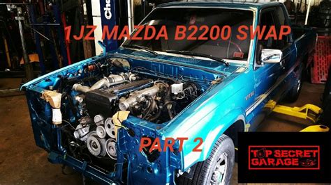 1JZGTE MAZDA B2200 SWAP PART 2 ENGINE GOES IN YouTube