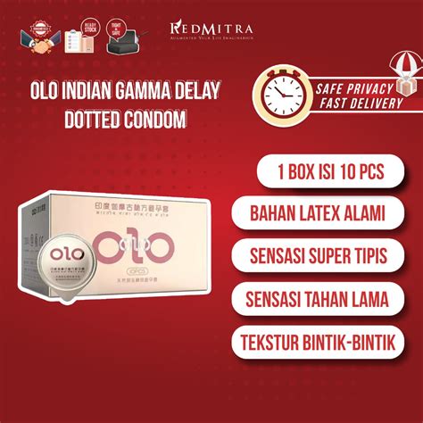 Jual Olo India Gama Dotted Kondom Gerigi Extra Tahan Lama Shopee