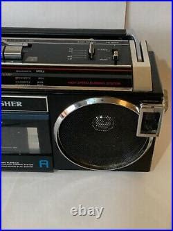 Fisher PH W546L Stereo Radio Double Cassette Recorder Boombox Vintage