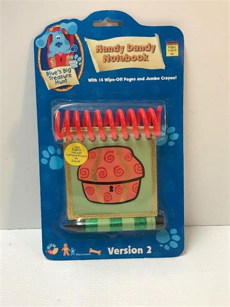 Blue S Clues Big Treasure Hunt Handy Dandy Notebook W Secret