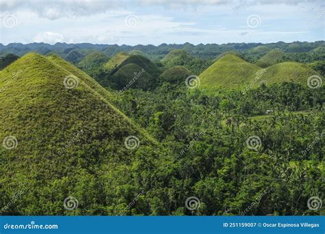 Chocolate Hills In Bohol Philippines Stock Image Image Of Forest