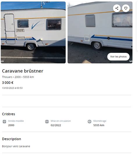 Les Annonces Improbables De Caravanes Forum Les Caravaniers