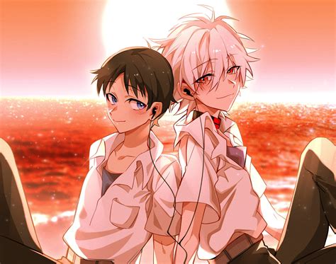 Neon Genesis Evangelion 4k Kaworu Nagisa Shinji Ikari Hd Wallpaper Rare Gallery