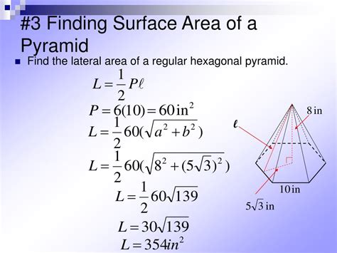 Ppt 10 4 Surface Areas Of Pyramids Powerpoint Presentation Free