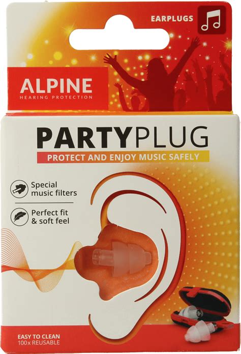 Alpine PartyPlug Muziek Oordoppen Transparant SNR 19 DB 1 Paar